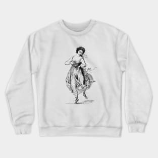 Italian Dancer 2 by Johann Gottfried Schadow Crewneck Sweatshirt